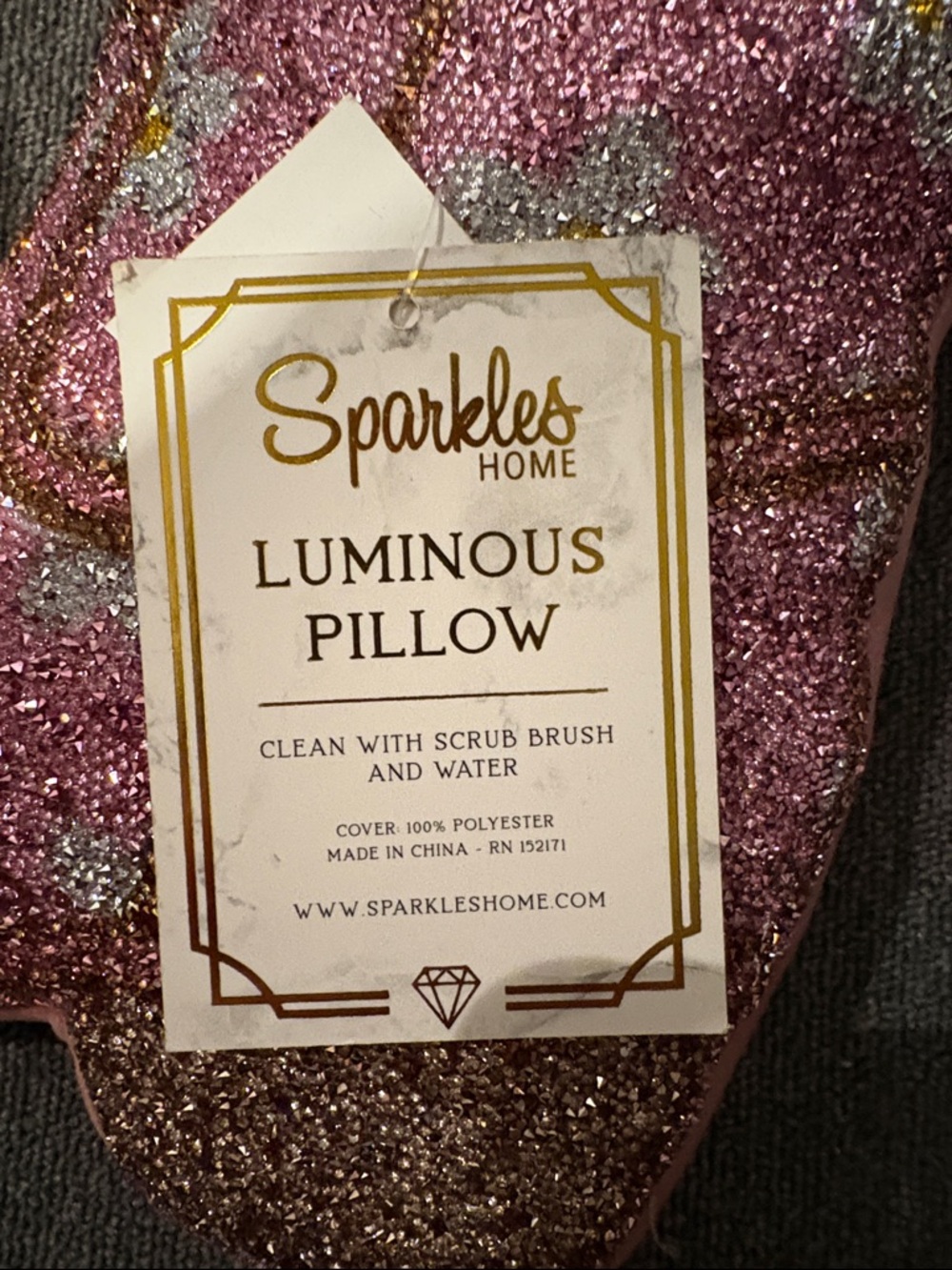 Pink Floral Luminous Boot Pillow - Picture 3 of 4